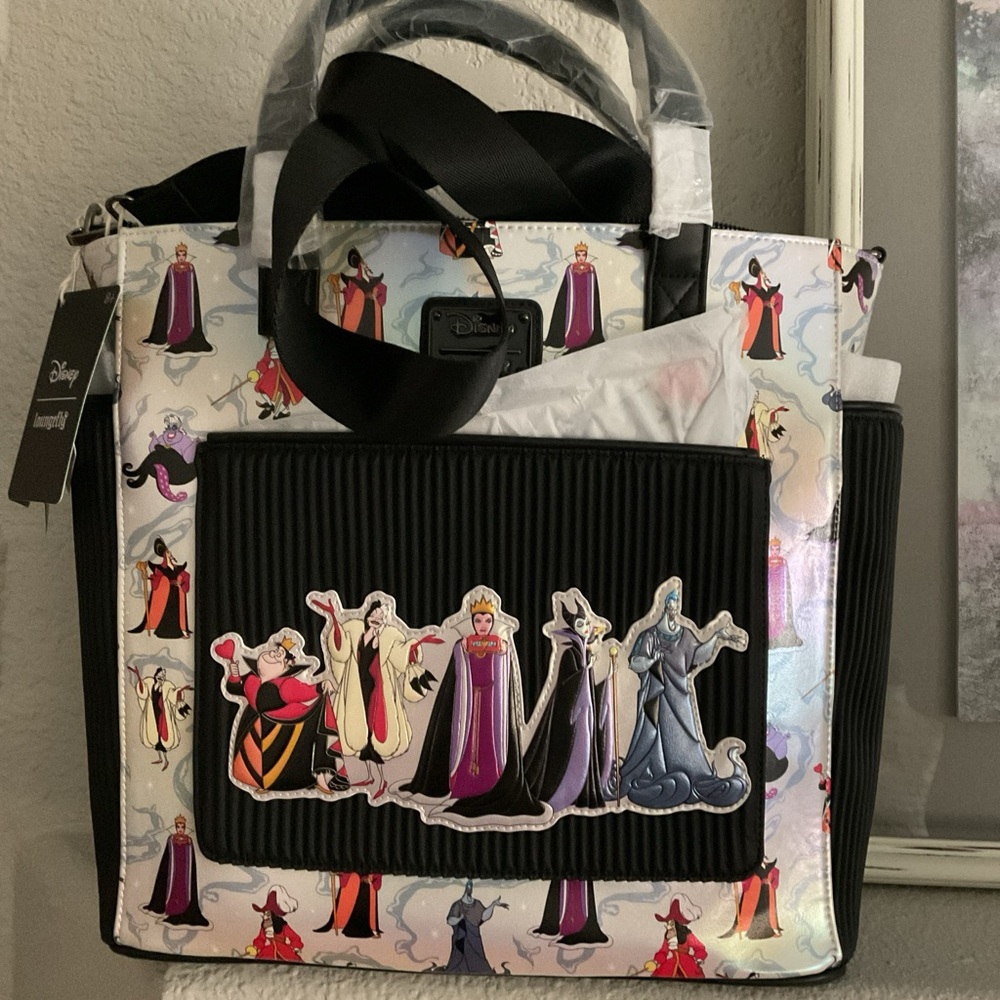 Disney Villains Tote Bag - Black and Multicolor